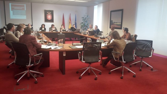 Comisión de salud en el Parlamento de Navarra