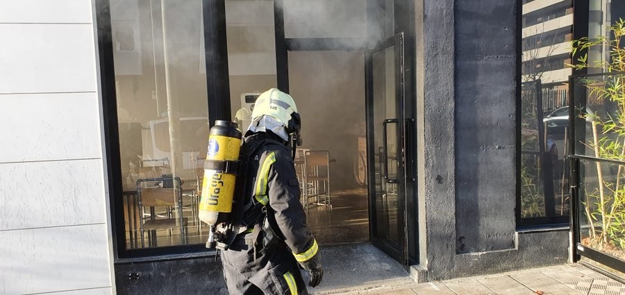 Alarma de incendio en un bar de Pamplona