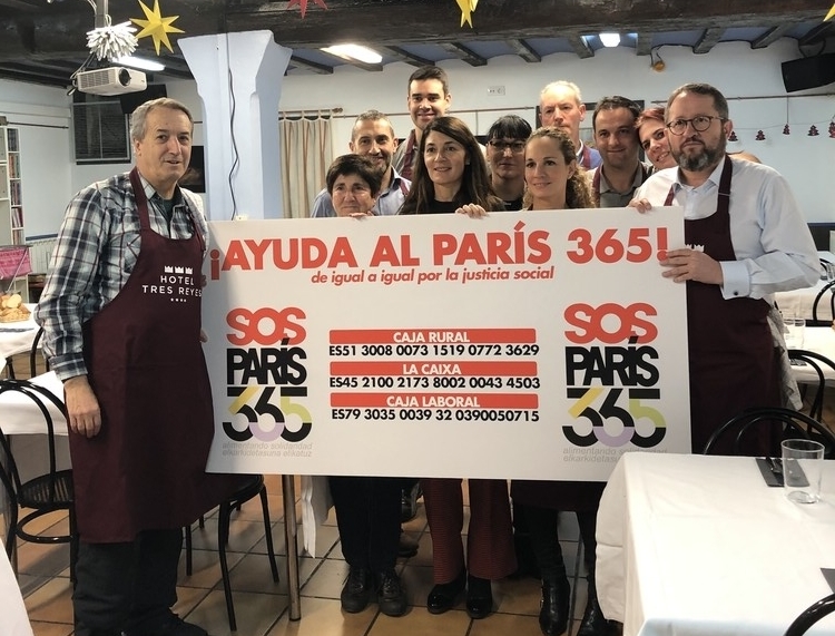 vertical afijo grano Navidad Solidaria' gracias a Hotel Tres Reyes y París 365 | Las noticias de  Navarra Televisión