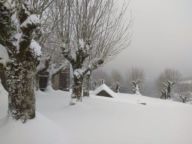 La nieve ya cae en Navarra, en aviso naranja desde mañana