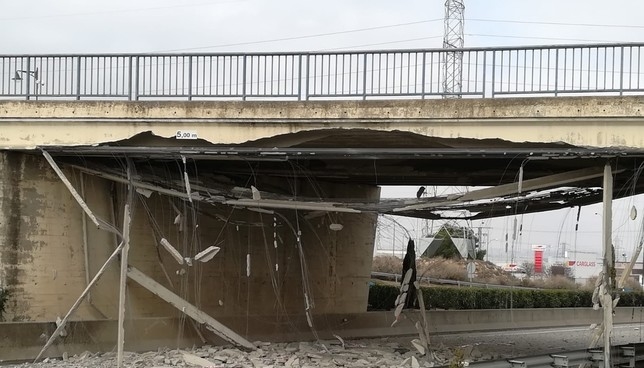 Prevén que el puente de acceso a Tudela se reabra en abril