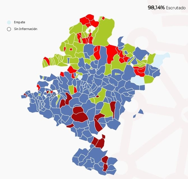 Este es el 'color' de Navarra: así se votó por municipios