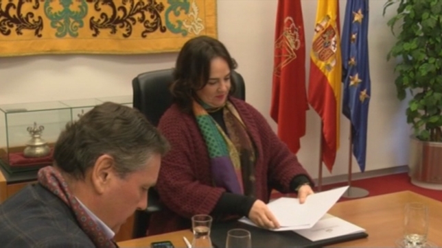 Ainhoa Aznárez preside la reunión de la Mesa y Junta de portavoces del Parlamento de este martes