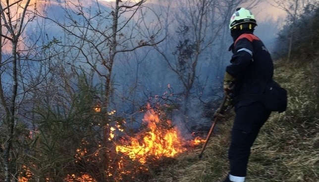 Incendios forestales en Goizueta, Irurita y Beintza-Labaien