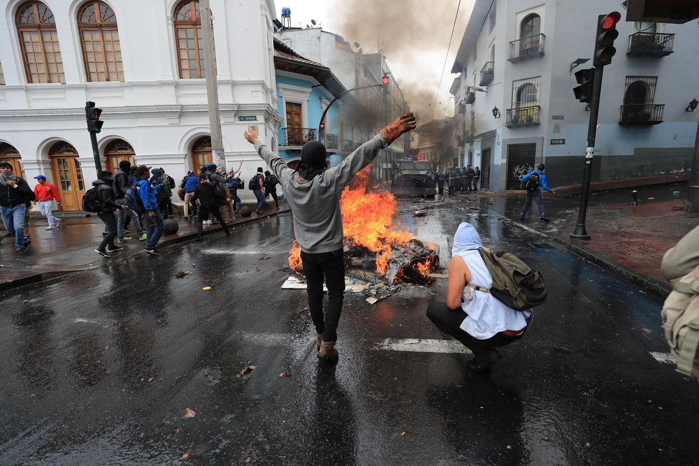 Protestas contra medidas económicas del Gobierno de Ecuador  / navarratelevision.es