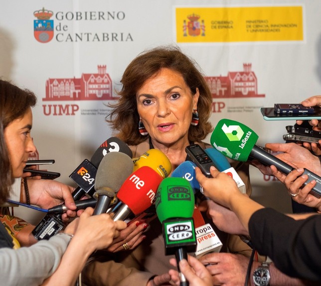 Carmen Calvo no contempla nuevas elecciones