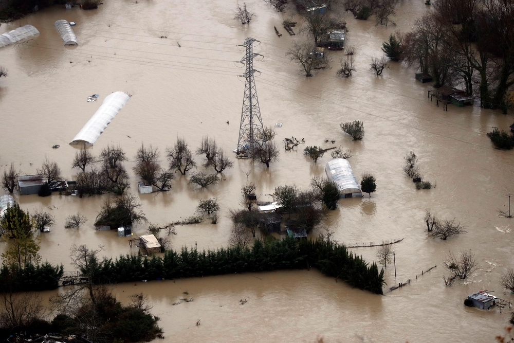 Inundaciones en Navarra por la importante crecida de los ríos  / JESÚS DIGES