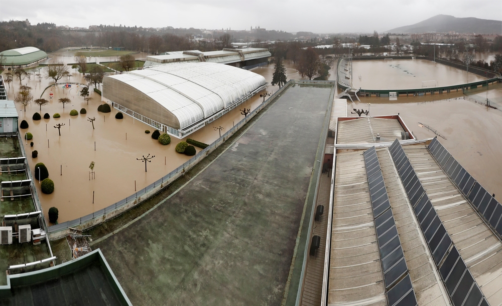 Inundaciones en Navarra por la importante crecida de los ríos  / JESÚS DIGES