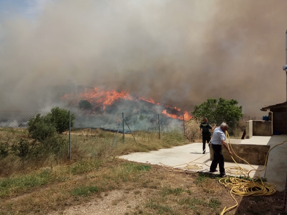 Navarra, en alerta máxima: incendio forestal en Los Arcos