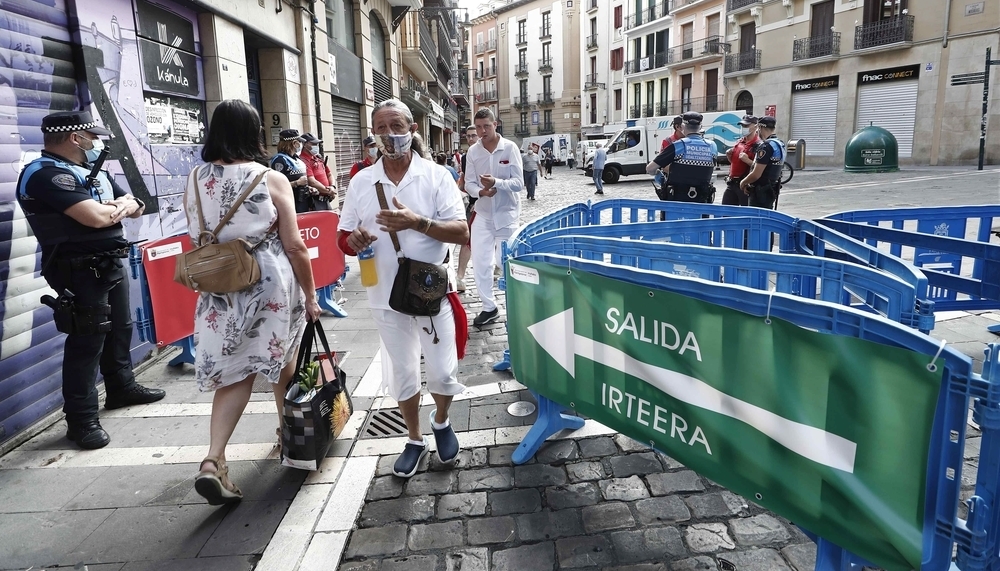 El centro de Pamplona podría cerrarse en caso de riesgo