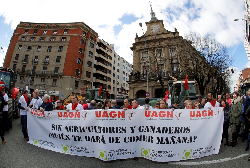 Agricultores y ganaderos de toda Navarra denuncian bajos precios de productos  / VILLAR LÓPEZ