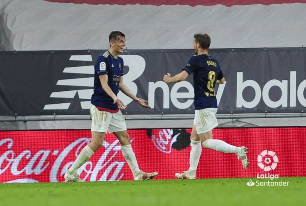 Budimir marcó su octavo gol liguero de la temporada