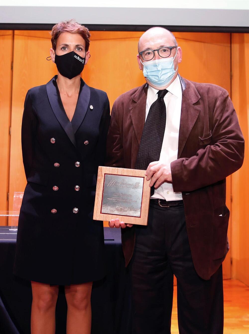Patxi Mangado recibe el Premio Francisco de Javier 2021