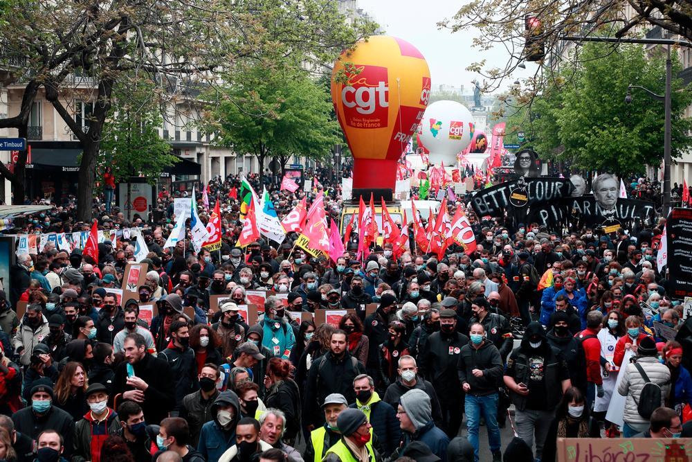 Al menos 34 arrestos en París por el Día del Trabajador