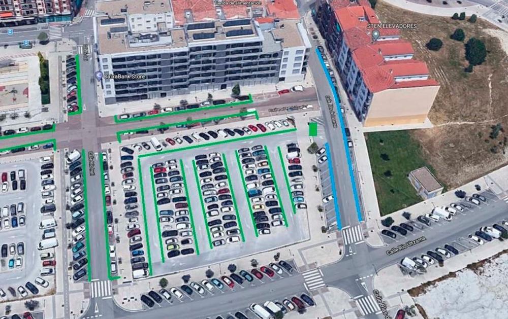 Nuevas plazas de aparcamiento en la Milagrosa y Etxabakoitz