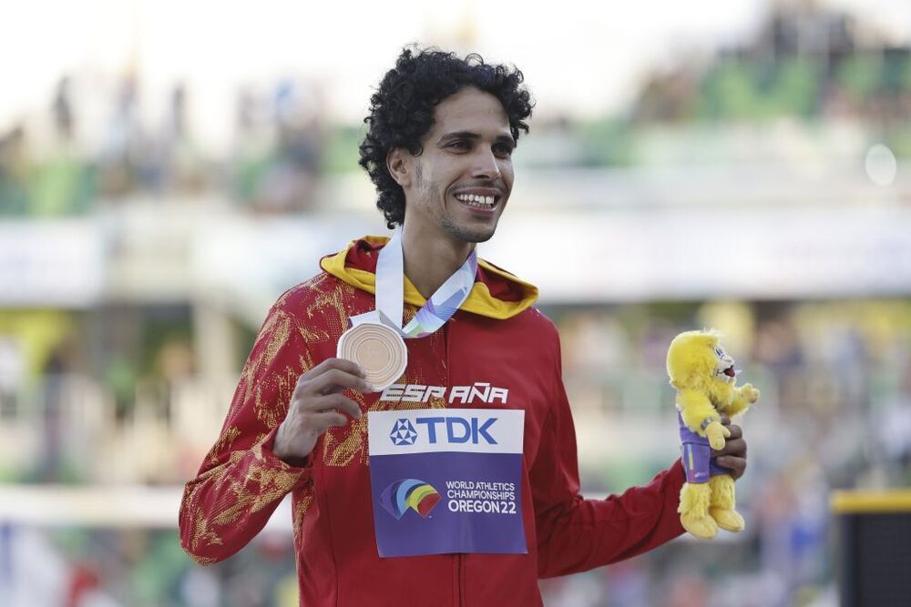 Mohamed Katir, bronce en 1.500 en el Mundial de Oregón