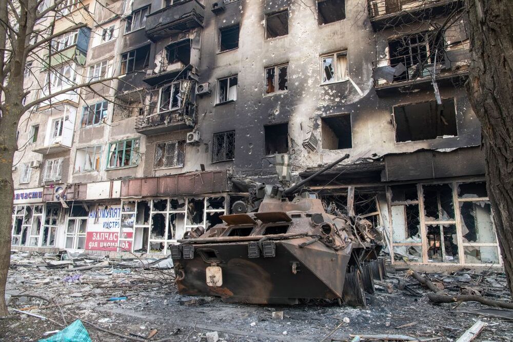 Military conflict continues in Mariupol, Ukraine  / MAXIMILIAN CLARKE / ZUMA PRESS /