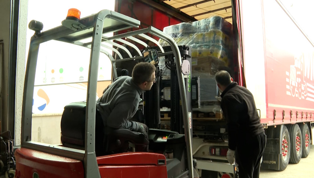 6 camiones navarros cargados de solidaridad para Ucrania