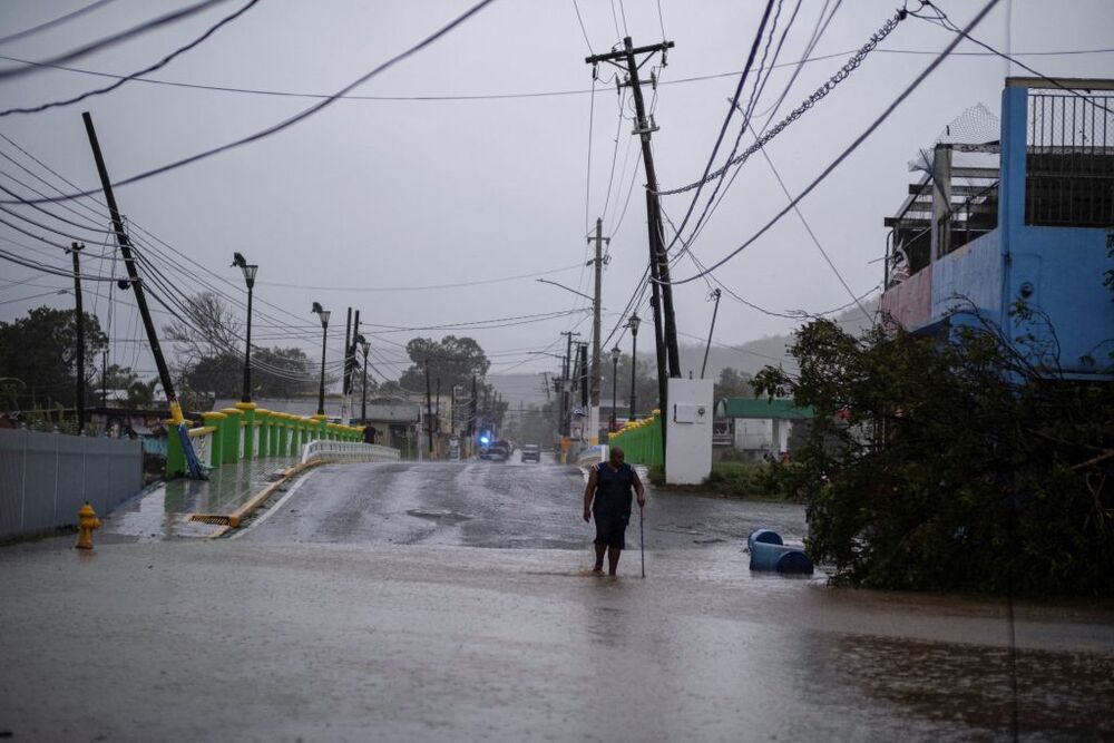 'Fiona' causa inundaciones y graves daños en Puerto Rico