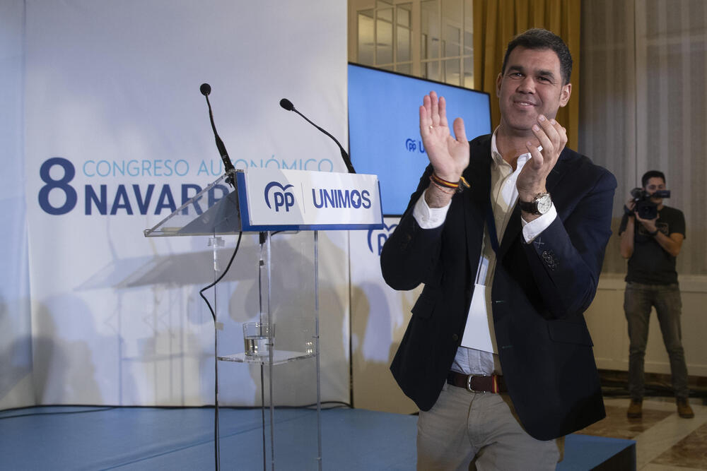 Javier García, presidente del PPN con el 97% de los votos