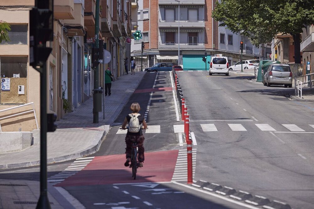 Más carril bici y aparcamientos disuasorios en Pamplona