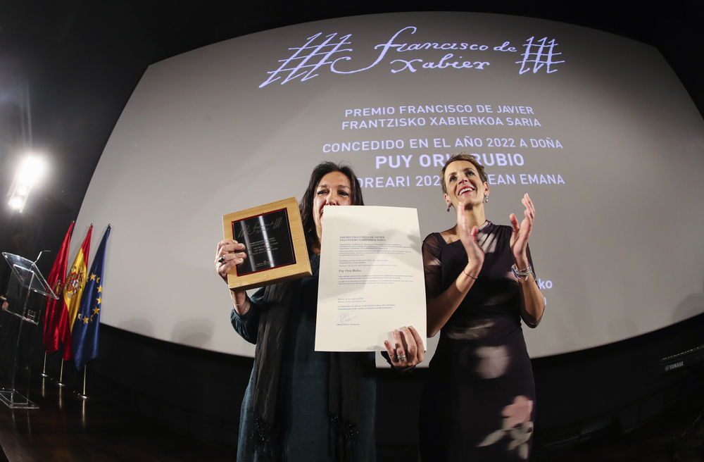 La cineasta Puy Oria, premio ‘Francisco de Javier’ 2022