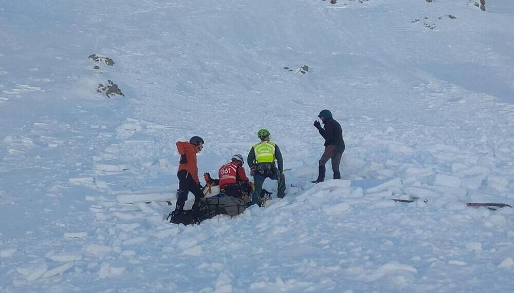 Rescatado un montañero herido en la 'Mesa de los Tres Reyes'