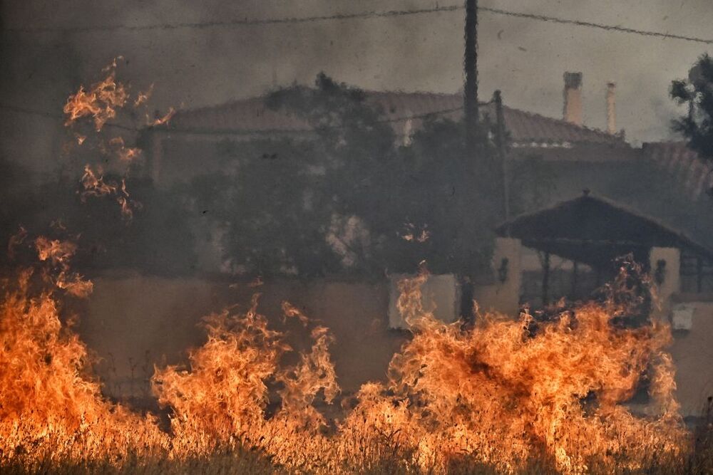 Wildfire in Loutraki, Corinth  / VASSILIS PSOMAS