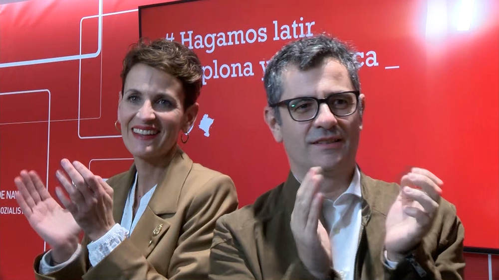 Bolaños visita Pamplona para apoyar las candidaturas del PSN