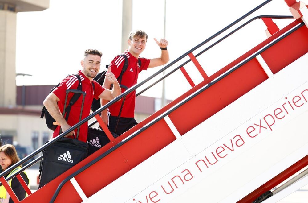 Osasuna ya está en Sevilla y se prepara para traer la Copa