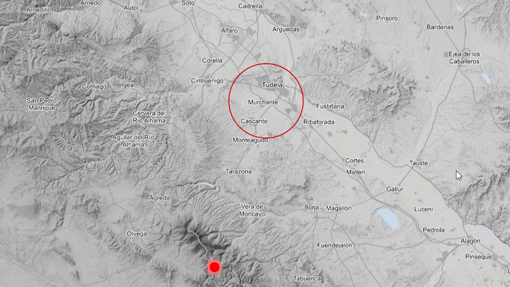 Un terremoto en el Moncayo se siente en la Ribera