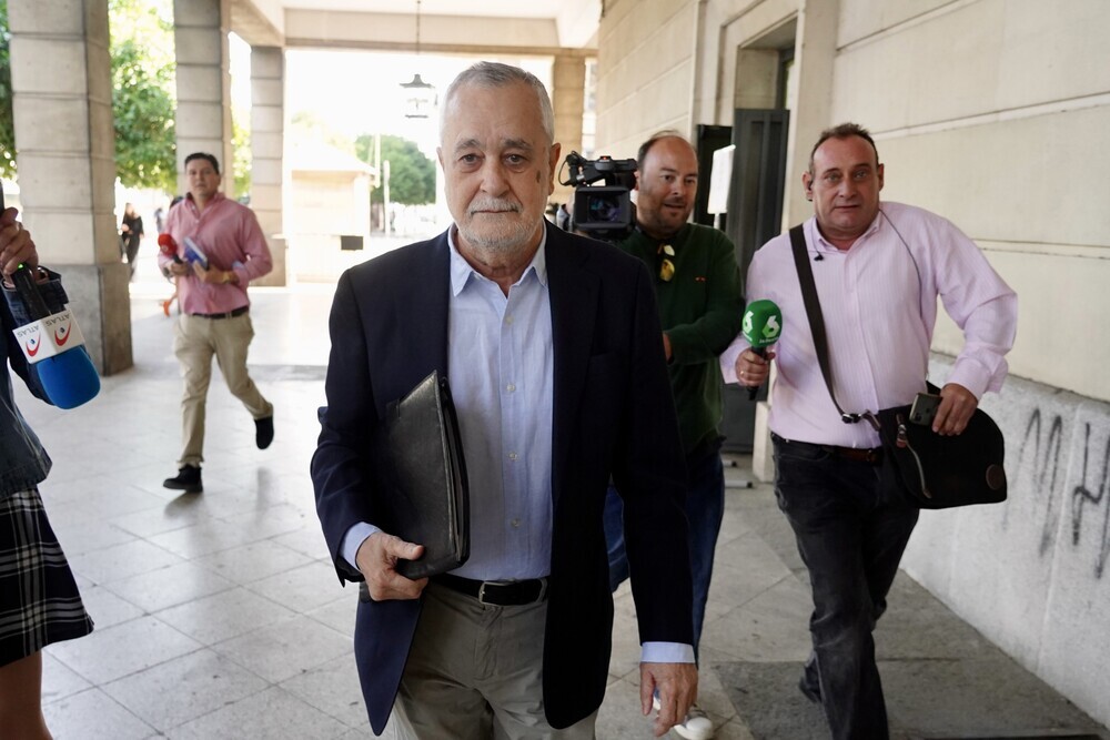 El ex presidente de la Junta de Andalucía, José Antonio Griñán, en los juzgados el pasado 18 de mayo.