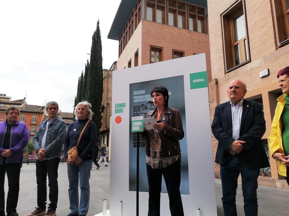Laura Aznal, candidata de EH Bildu a la Presidencia del Gobierno de Navarra. 