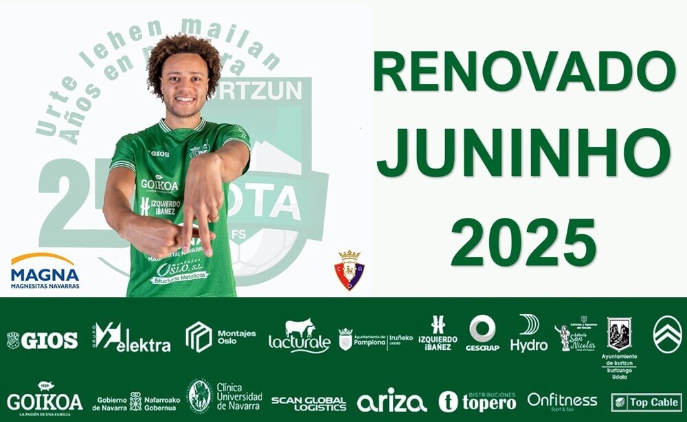 Juninho renueva con Osasuna Magna hasta 2025