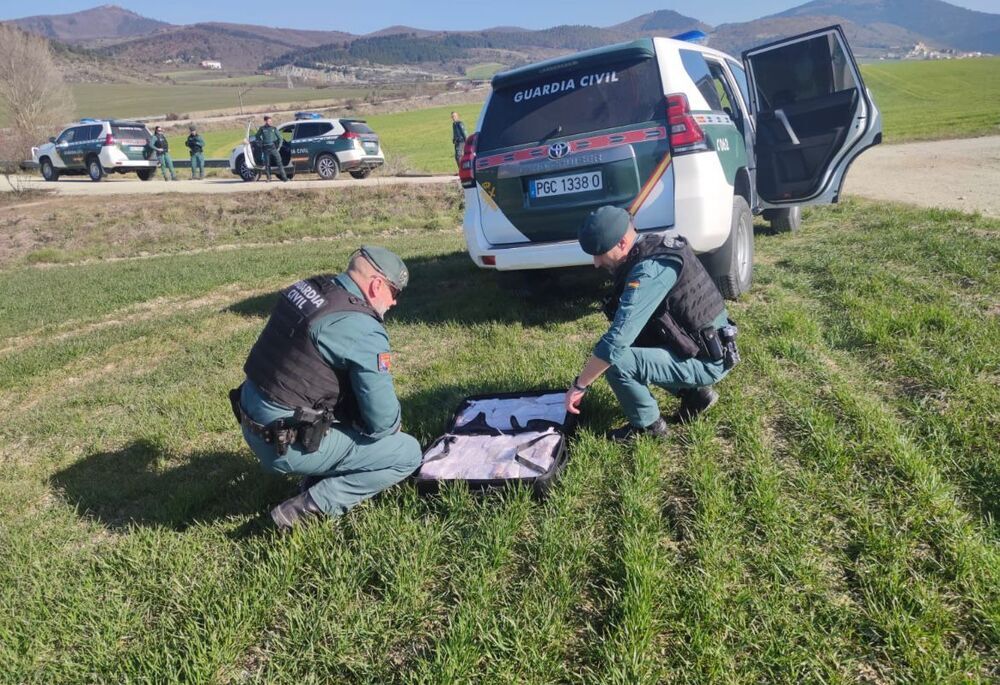 Dos detenidos en Navarra al transportar 28 kilos de hachís