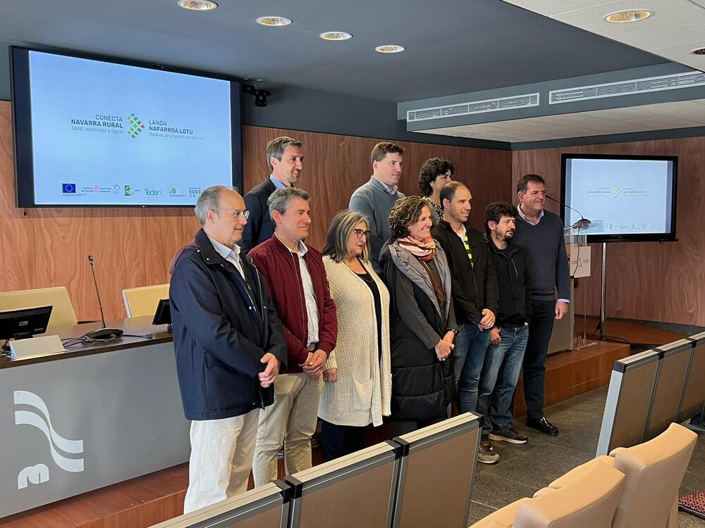 La consejera de Desarrollo Rural y Medio Ambiente del Gobierno de Navarra, Itziar Gómez, participa en Estella en la presentación del proyecto de cooperación 'Conecta Navarra Rural' de los cuatro Grupos de Acción Local.