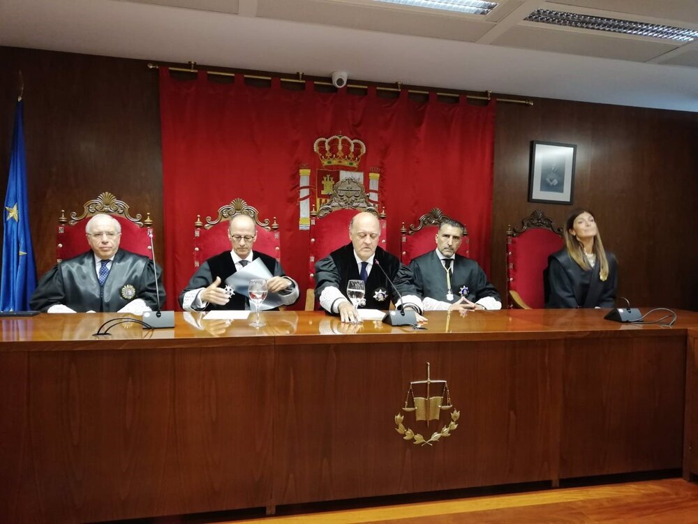 Joaquín Galve, presidente del Tribunal Superior de Justicia de Navarra (TSJN) en el acto de apertura del año judicial 2023-24.