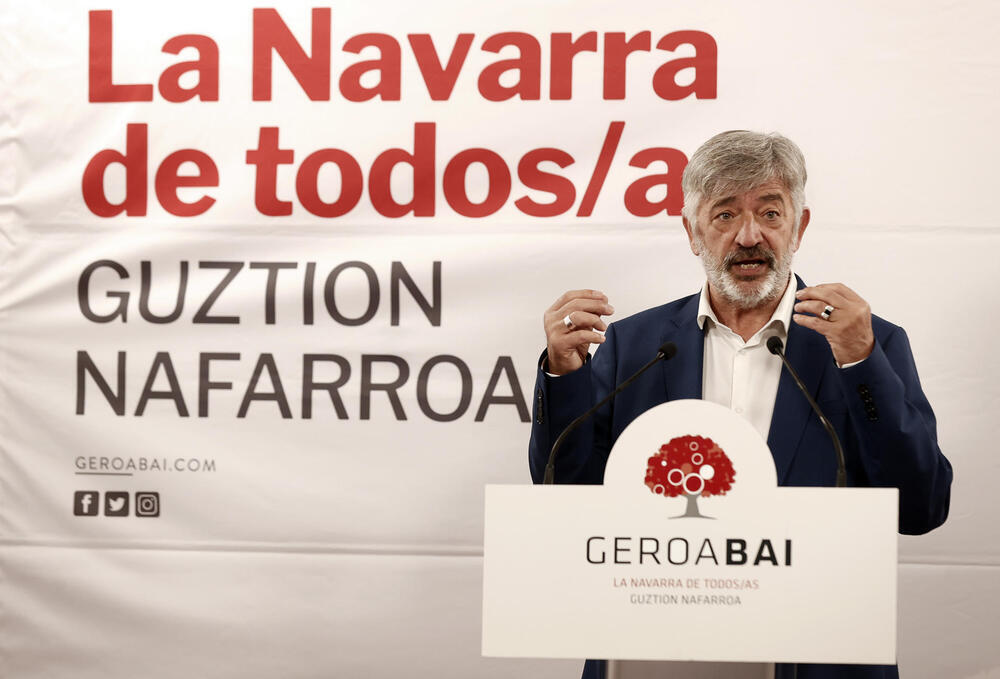 El candidato de Geroa Bai, Koldo Martínez, 
