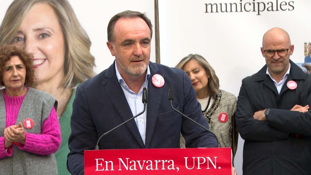El presidente y candidato de UPN, Javier Esparza