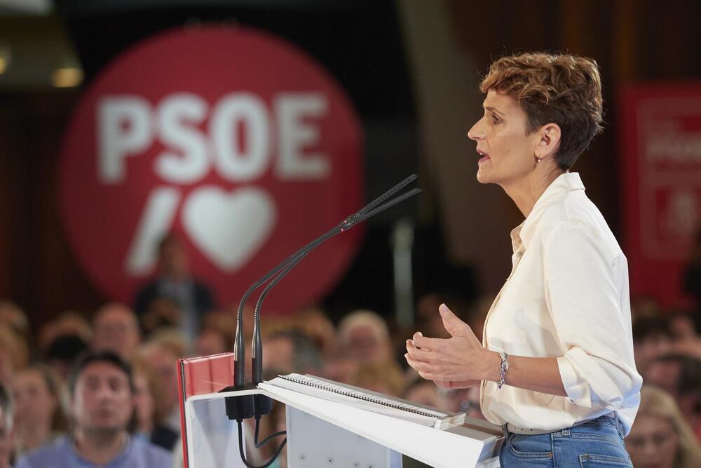 María Chivite, secretaria general del PSN y candidata a la Presidencia de Navarra. - EDUARDO SANZ - EUROPA PRESS