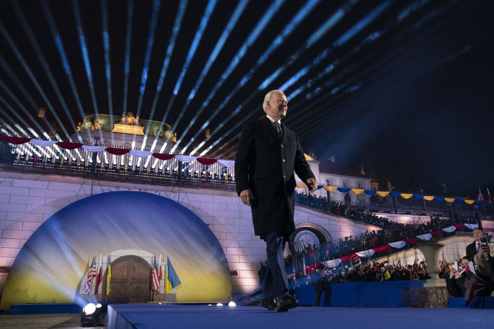 Varsavia - Il Presidente Joe Biden tiene un discorso al Castello Reale  / LAPRESSE
