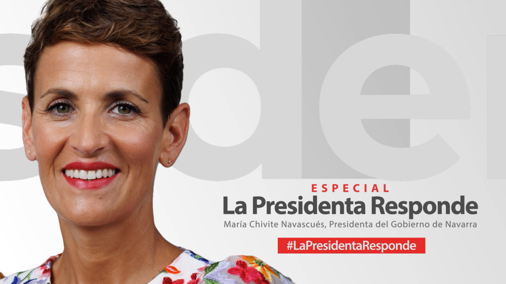 'La Presidenta responde' esta noche en directo en Navarra Televisión