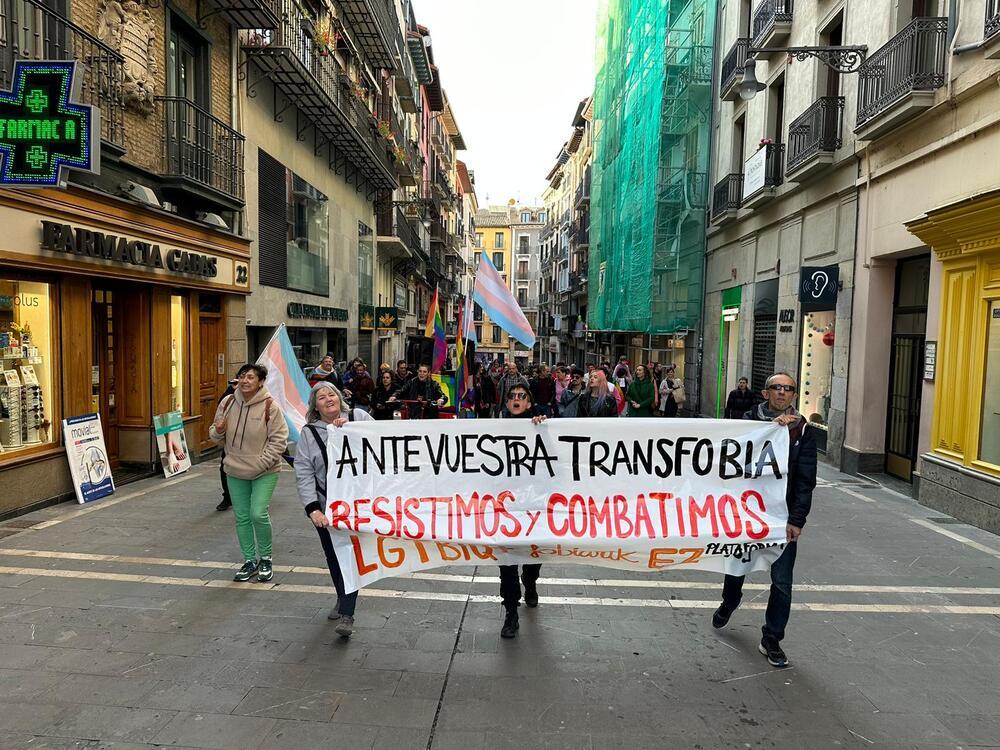 Manifestación LGTBI+ en Pamplona  