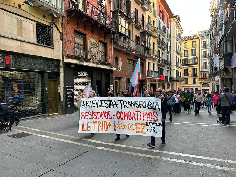 Manifestación LGTBI+ en Pamplona  