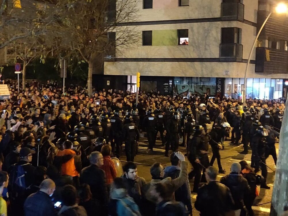 Boixos Nois en una pelea a las puertas del Camp Nou
