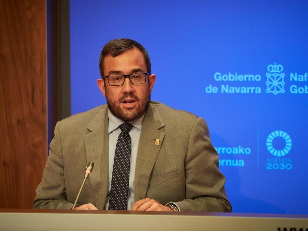 Javier Remírez en sesión de Gobierno
