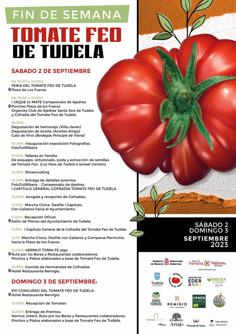 Cartel de la Feria del Tomate Feo de Tudela
