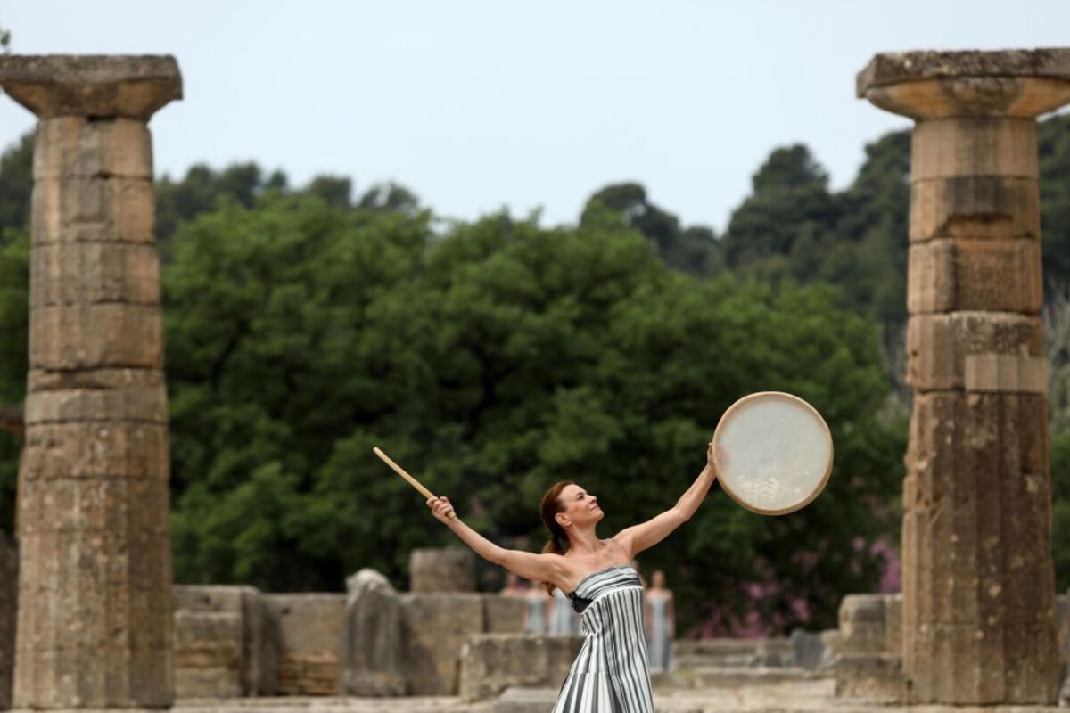 Olympic Flame lighting ceremony for Paris 2024 Summer Olympics in Greece  / GEORGE VITSARAS