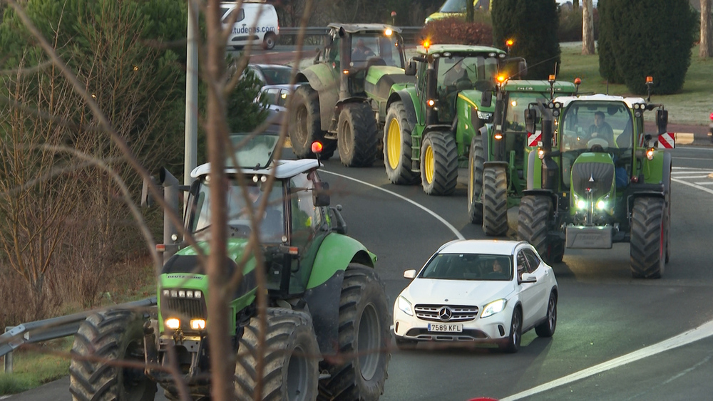 Las tractoradas vuelven a tomar las carreteras navarras
