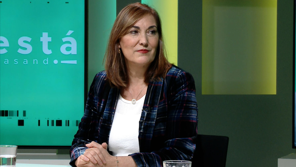 Clara Sanz, secretaria general de Formación Profesional del Ministerio de Educación y Formación Profesional, en Navarra Televisión